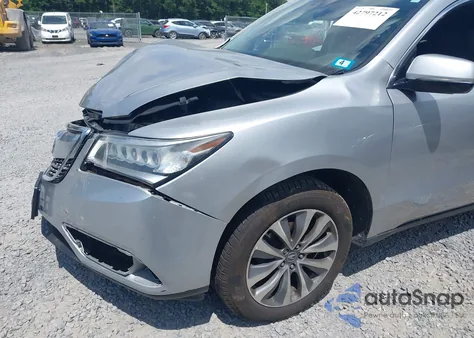 2015 Acura Mdx Technology Package from USA, damaged, VIN 5FRYD4H48FB017451